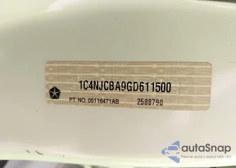 2016 Jeep Compass Sport from USA, damaged, VIN 1C4NJCBA9GD611500